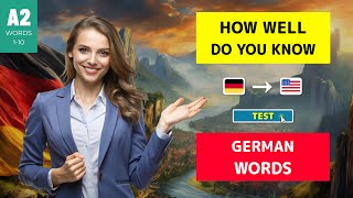 Learn German Fast 10 Essential A2 Level Words with Test  German for Beginners [upl. by Roon26]