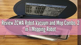 Review ZCWA Robot Vacuum and Mop Combo 2 in 1 Mopping Robotic Vacuum with WiFiApp Robotic Vacuum [upl. by Dreddy]