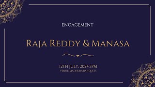 Raja Reddy amp Manasa Engagement Live Streaming [upl. by Anirbys]