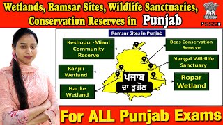 Protected Areas of Punjab  Wetlands Ramsar Sites Wildlife Sanctuaries amp Conservation in Punjab [upl. by Hendry479]