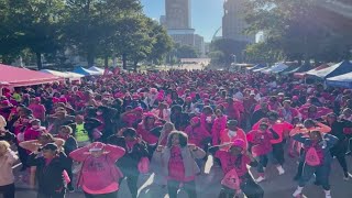 St Louis preps for 14th annual Sista Strut Breast Cancer Walk and Parade [upl. by Ycaj]