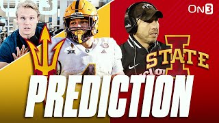 Big 12 Championship Arizona State Sun Devils vs Iowa State Cyclones PREDICTION amp Preview [upl. by Ximena206]