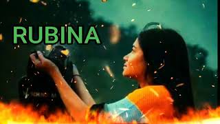 rubina name status 😘 whatsapp status of rubina name 📛 rubina status whatsappstatus trendingvideo [upl. by Caia]