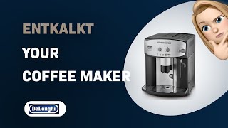 Wie man die DeLonghi Caffe Corso ESAM 2800SB erfolgreich entkalkt [upl. by Bobker848]