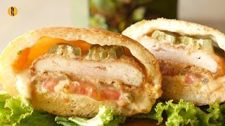 Deep Fried Burger Recipe by Food Fusion [upl. by Dempstor]