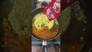 I tried Nong Shim Red Super Spicy Noodles  Shin Ramyun  ytshorts [upl. by Agn]