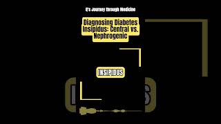 Medical Music Diagnosing Diabetes Insipidus Central vs Nephrogenic [upl. by Ronni]