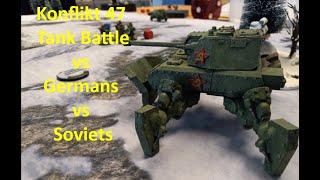 Battle Report 57 K47 Tank Battle  Germans vs Soviets [upl. by Aliuqaj]