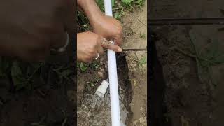 HDPE pipe ke sath UPVC pipe connection shorts plumbing [upl. by Innig]