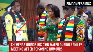 Chiwenga Brings His Own Water During Zanu PF Meeting After Poisoning Rumours [upl. by Iblok493]