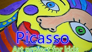 Art project for kids  Picasso 1😁😂😃😄 [upl. by Asum549]