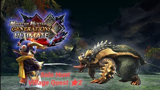 Arzuros Village Quest 2 Star MHGU  Yuzu emulator poco f1 [upl. by Ilatfen]