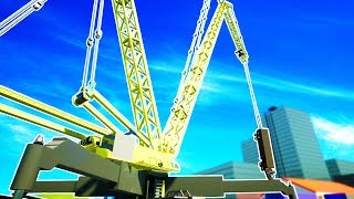 HUGE 700 TON CRANE LIFTS TRUCK FILLED WITH HIGH EXPLOSIVES  Brick Rigs Workshop Creations Gameplay [upl. by Bergwall]