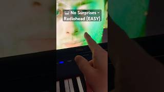 🎹 No Surprises Radiohead Piano Tutorial piano tutorial tips shorts [upl. by Laraine]