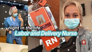 DAY IN THE LIFE LABOR AND DELIVERY NURSE NIGHT SHIFT  12 hour night shift vlog [upl. by Sherer906]