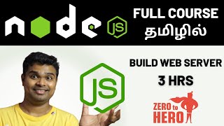 Node Js Tutorial for beginners in Tamil 2024  Full Course for Beginners  3 HRS  Balachandrain [upl. by Joanie266]