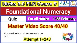 Foundational Numeracy Quiz  Nistha 30 Module 9 Quiz Answers in English [upl. by Ian389]