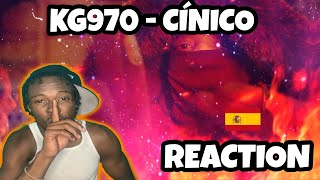 AMERICAN REACTS TO SPANISH DRILL RAP KG970  CÍNICO VIDEO OFICIAL REACTION [upl. by Trimble605]