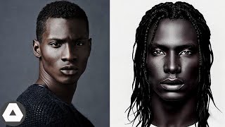 10 Most Unique Dark Skin Men Who look like Artwork [upl. by Bealle]