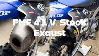 FMF 41 Install and comparison to stock exhaust [upl. by Weiner257]