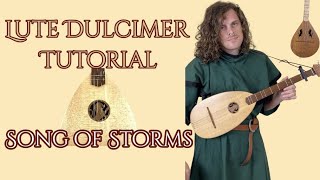 Song of Storms  Tutorial for Lute Dulcimer [upl. by Ingelbert]