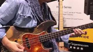 Bergantino with the amazing Bobby Vega Video at Namm amp the forté Bass Amplifier [upl. by Prinz991]