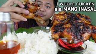 1 WHOLE CHICKEN ALA MANG INASAL  INDOOR COOKING  MUKBANG PHILIPPINES  BEST FILIPINO FOOD [upl. by Ellitnahc763]