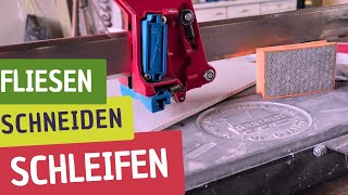 Große Fliesen schneiden und schleifen DIY Anleitung [upl. by Barbaresi]