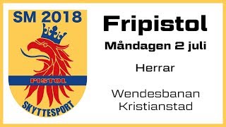 SM Pistolskytte 2018 Fripistol Herrar [upl. by Ahsemo]