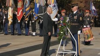 Joe Biden suffers another embarrassing gaffe at a Veterans Day service [upl. by Oliviero]