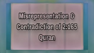 Misrepresentation amp Contradiction of 2165 Quran [upl. by Balbinder]