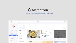 Memotron  The Personal Knowledge Management PKM app [upl. by Anissej]