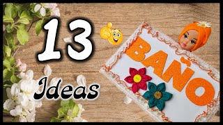 13 LINDAS IDEAS PARA DECORAR EL BAÑO DE TU HOGAR  Manualidades para el hogar  Bathroom Crafts [upl. by Ahsiekar]