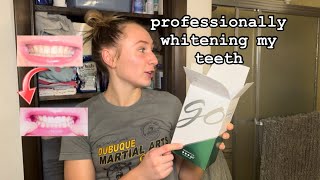 GETTING MY TEETH PROFESSIONALLY WHITENED P1 [upl. by Serdna]