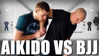 Aikido Black Belt vs BJJ Black Belt [upl. by Tobi]