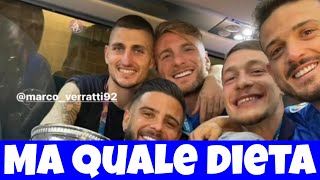 Euro 2020  gli azzurri cantano Ma quale dieta [upl. by Barnaby]