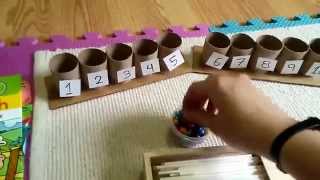 DIY Montessori Spindle Box [upl. by Iveksarap]