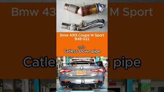 Bmw 430i Coupe M SportB48 G22  ติดตั้ง Catless Down pipe exhaust lisa rockstar bmw 430i [upl. by Sokim]