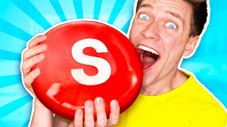 Sourest Giant Candy Challenge DIY Worlds Biggest Skittles Learn How To Prank Sour vs Edible Food [upl. by Callida]