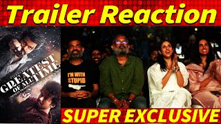 THE GOAT TRAILER REACTION  Thalapathy Vijay Venkat Prabhu AGS thegreatestquotesofalltime [upl. by Ariaz]