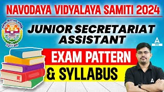 NVS Non Teaching Recruitment 2024 Syllabus and Exam Pattern  NVS Non Teaching Recruitment 2024 [upl. by Ahsiloc198]