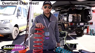 Exciting gear at Overland Expo West Dobinson Suspensions [upl. by Atinar]