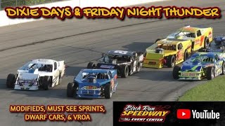 DIXIE DAYS amp FRIDAY NIGHT THUNDER  Birch Run Speedway  72123 [upl. by Negroj]