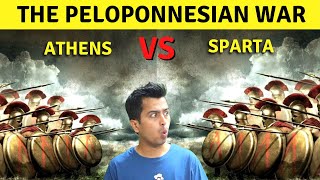 Peloponnesian War Explained in HindiHow a Fight Between Athens vs Sparta Destroyed Greek Empire [upl. by Jehanna264]