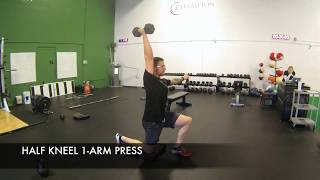 12 Kneel 1Arm Overhead Press [upl. by Madoc]