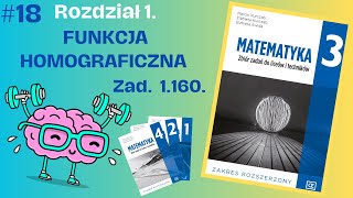 📒 18 ZZ Pazdro kl 3 rozsz Zad 1160 Wyznacz wartości parametru funkcja jest homograficzna [upl. by Harod]