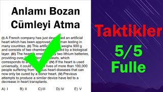 YDT  Anlam bozan  cümleyi atma soruları NASIL ÇÖZÜLÜR YDS YÖKDİL [upl. by Ishmael]