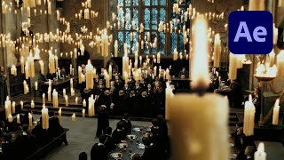 Floating Candles like Harry Potter in After Effects Tutorial [upl. by Nirrat598]