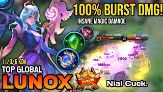 LUNOX BEST BUILD 2022  TOP GLOBAL LUNOX GAMEPLAY MOBILE LEGENDS✓ [upl. by Eibrik]