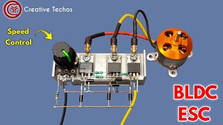 Brushless BLDC motor ESC controller circuit [upl. by Goober662]